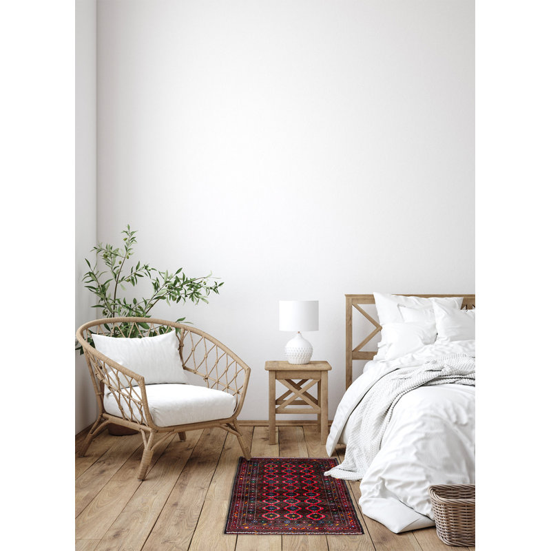 Tapis rouge Teimani 3 pi 10 po x 6 pi 5 po