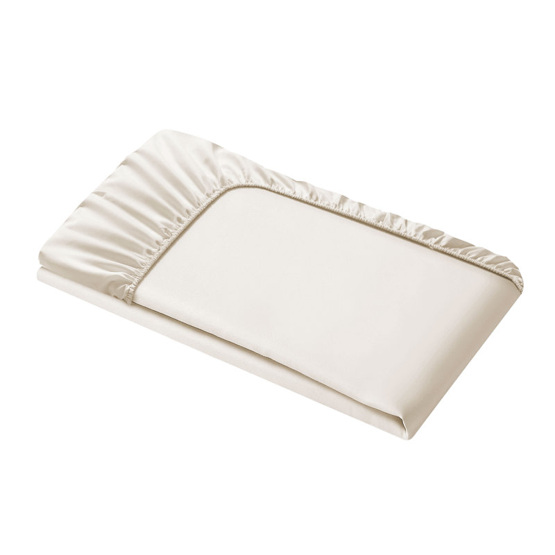 Drap-housse en microfibre douce - Basics by Wayfair ™, Drap-housse de taille très grand, Lait de coco