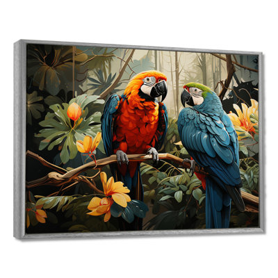 Tropical Parrot Plumage I - Parrot Large Wall Art