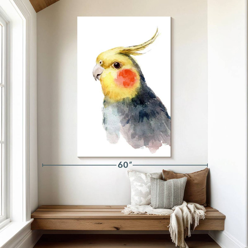 Brampt Cute Parakeet, 51" H x 34" W
