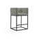 Upholstered Counter Stool with Metal Frame