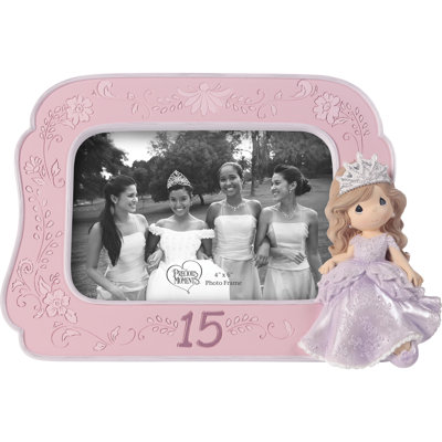 Precious Moments Birthday Girl in Gown Quinceanera Sculpted Photo Picture Frame