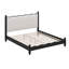 Wood Platform Bed With Upholstered Headboard-965774981-965774980