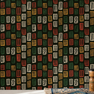 Papier peint moderne Mid-Century