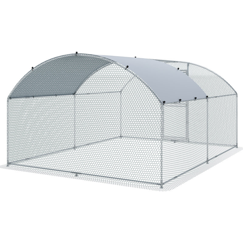 Poulailler avec couloir Darzell, H 78,7 po x l 118,1 po x P 157,5 po
