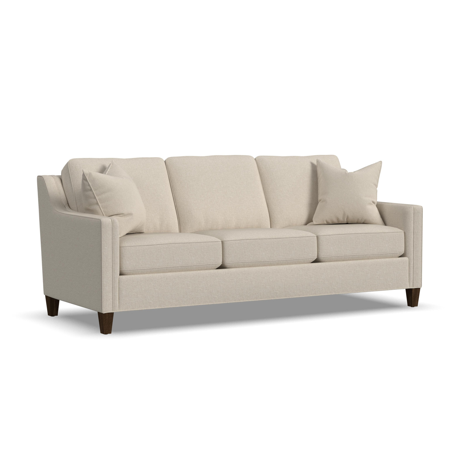 Finnegan Sofa, Vanilla White Polypropylene/Olefin