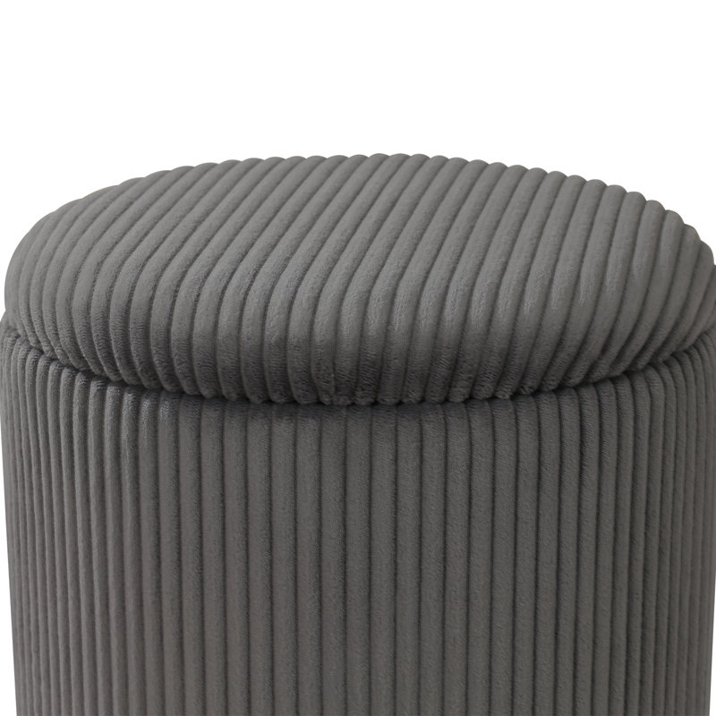Repose-pieds avec rangement 14 po, Gris