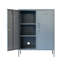 Tamanna Steel 2 - Door Rectangle Accent Cabinet-2078652101