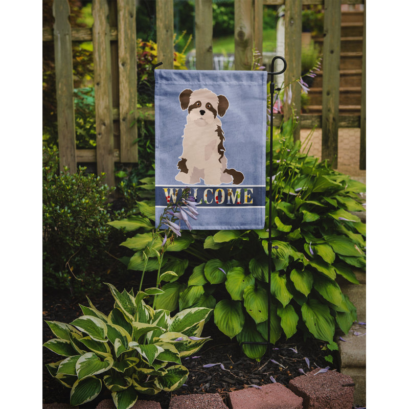 Drapeau impérial Shih Tzu Welcome Garden taille 9EC59815D20042D399EE9FCE8498D299, Shi Chi beige