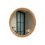 Miroir mural rond en bois