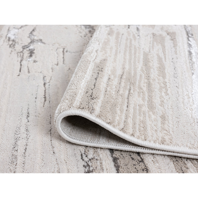 Tapis crème, Rectangle 5 pi 2 po x 7 pi 5 po