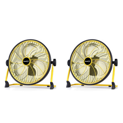 Geek Aire CF2 Outdoor Floor Fan 16 Inch Variable Speed Rechargeable (2 Pack)