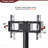 35.4 " Black Multi-Function TV Stand Height Adjustable Bracket Swivel 3-Tier-33106937