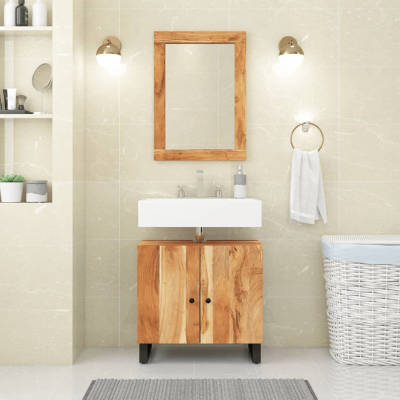 Scottsboro Rectangle Wall Mirror, Brown
