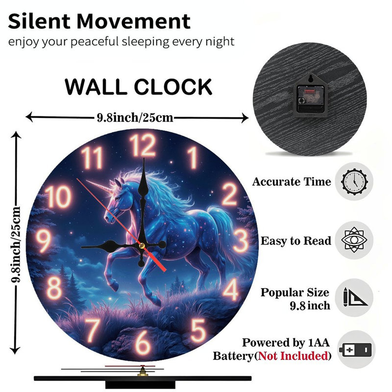 Horloge murale méduse