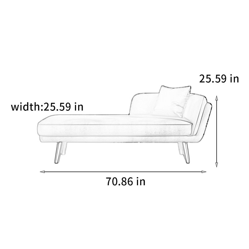 Chaise confortable en bois de pin massif, Brown, Orienté à droite