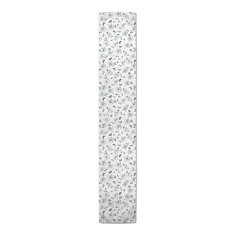 Jaja Floral Table Runner, Green, 90" x 16"