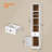 4-tier Open Shelf With 1 Drawer And 1 Cabinet, Freestanding Narrow Bookcase
