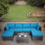 Ensemble de conversation d'extérieur pour 6 personnes avec coussins Mekia-2009292648-2009292649
