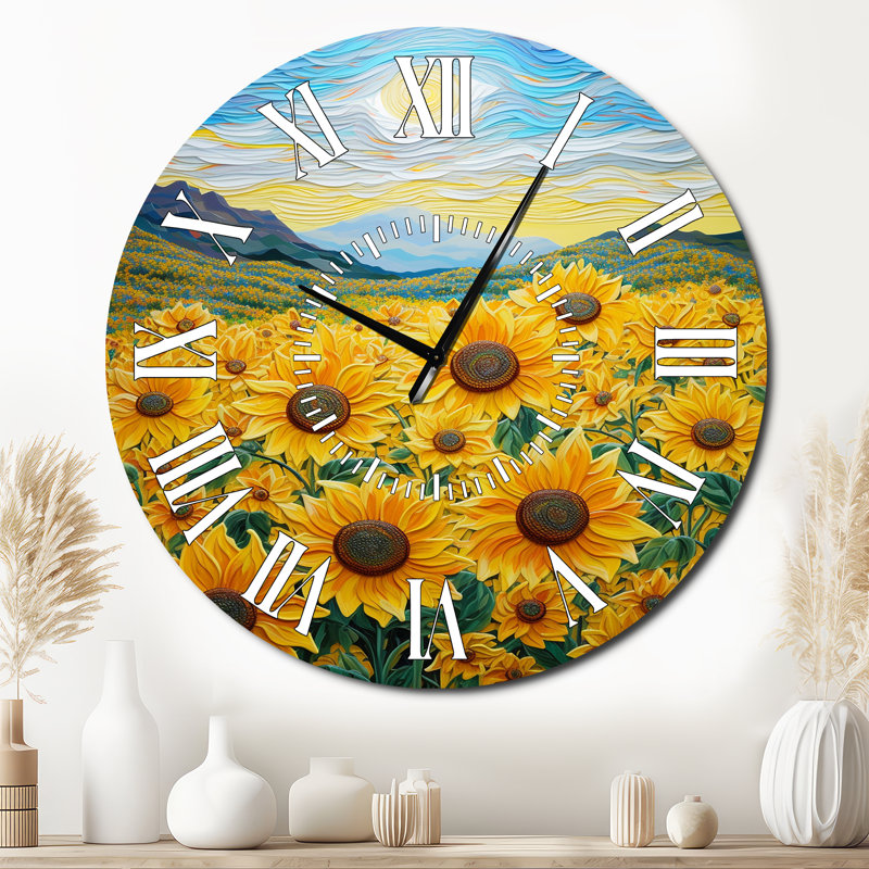 Horloge murale Vangogh, Surdimensionné