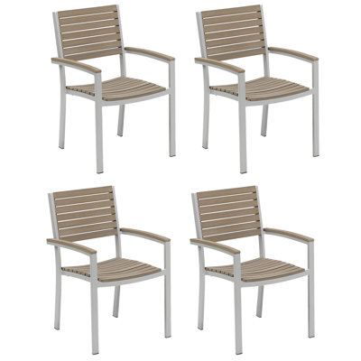 Travira Stacking Patio Dining Armchair by Oxford Garden