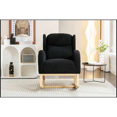 Chaise berçante en tissu 049-Teddy