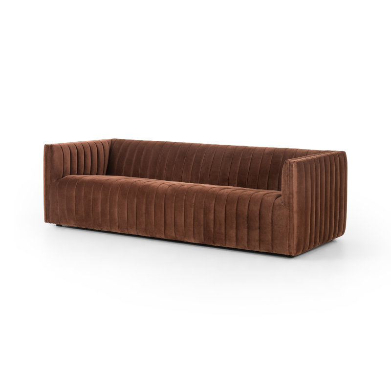 Augustine 97" Sofa, Surrey Auburn, 26.5" H x 88" W x 35" D
