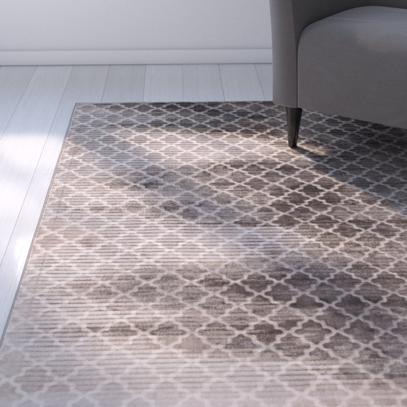 Tapis gris Amersfort, Rectangle 5 pi x 7 pi 6 po