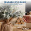 21-Inch Flocked Tabletop Christmas Tree with Snow-Dusted PVC Sections – Artificial Mini Xmas Tree for Bedroom, Desk & Office Holiday Decor