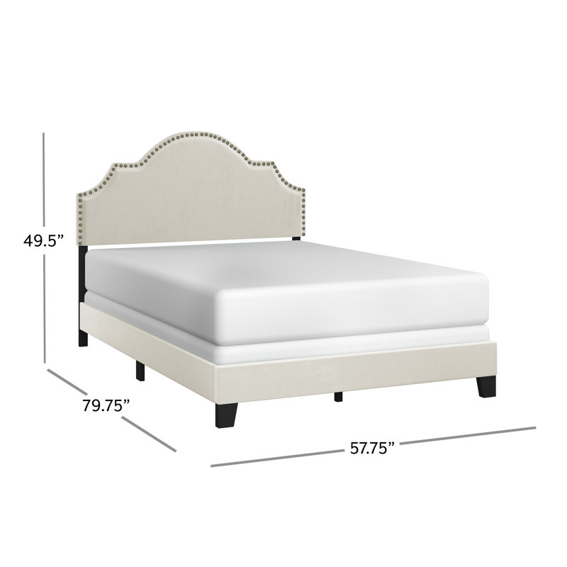 Bolser Upholstered Bed, Full , Cream
