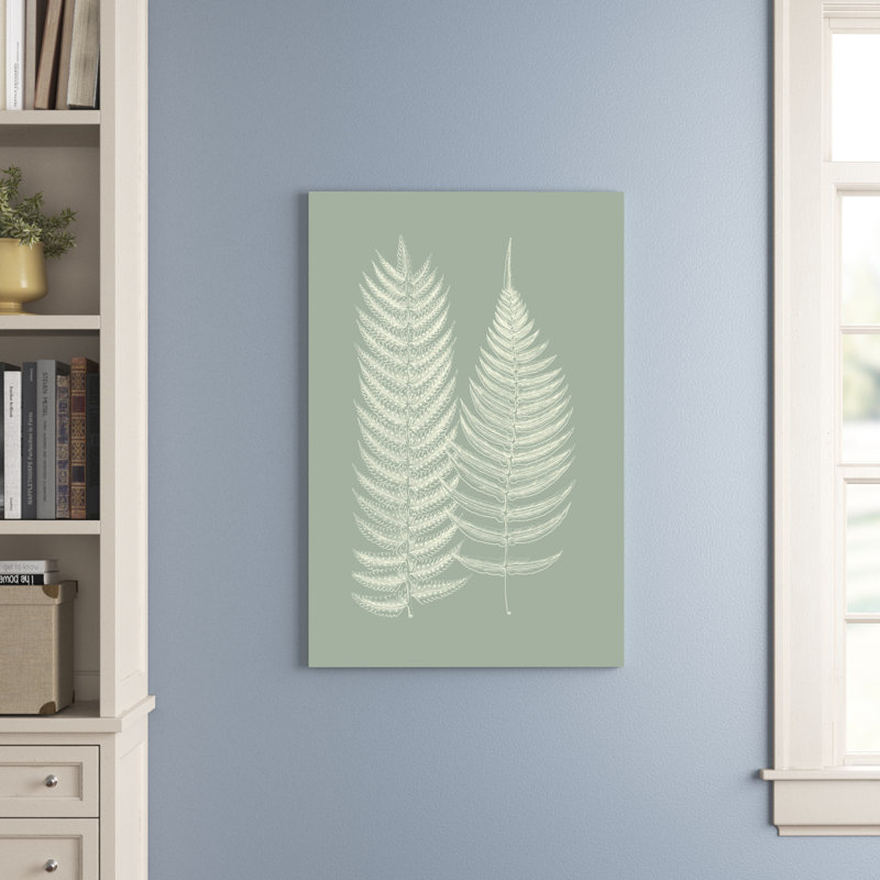 Ferns On Sage IX by Vision Studio - Painting, 122cm H x 81cm W x 3.8cm D, Wrapped Canvas
