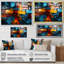 «Cubism Vivid Collage I - Abstract Collages», reproductions d'art mural-1114341206-1114339500