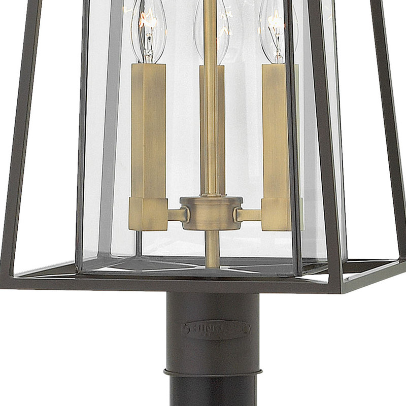 Walker 3-Light Lantern Head, Buckeye Bronze/Brass