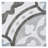 Luv Amore Grey 8-in. Encaustic Spanish/Moroccan Patterned Matte Porcelain Wall & Floor Tile