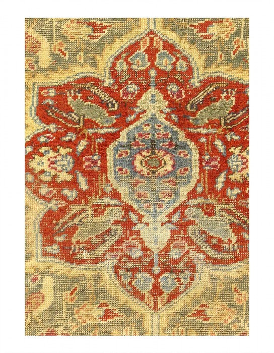 Tapis en laine d'agneau rectangulaire unique de 1 pi 7 po x 2 pi 7 po Lorise