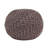 Knit Weave Pouf, 20” W X D 14” H, Brown, Modern Decor For Indoor Outdoor Areas Weave, 20x20x14 Inches, Design Spaces