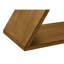 Élégante table de chevet brune taupe pour le salon