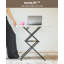 Table pliante, réglage de la hauteur à une main, 3 hauteurs, petite table pliante multifonctionnelle 28 po