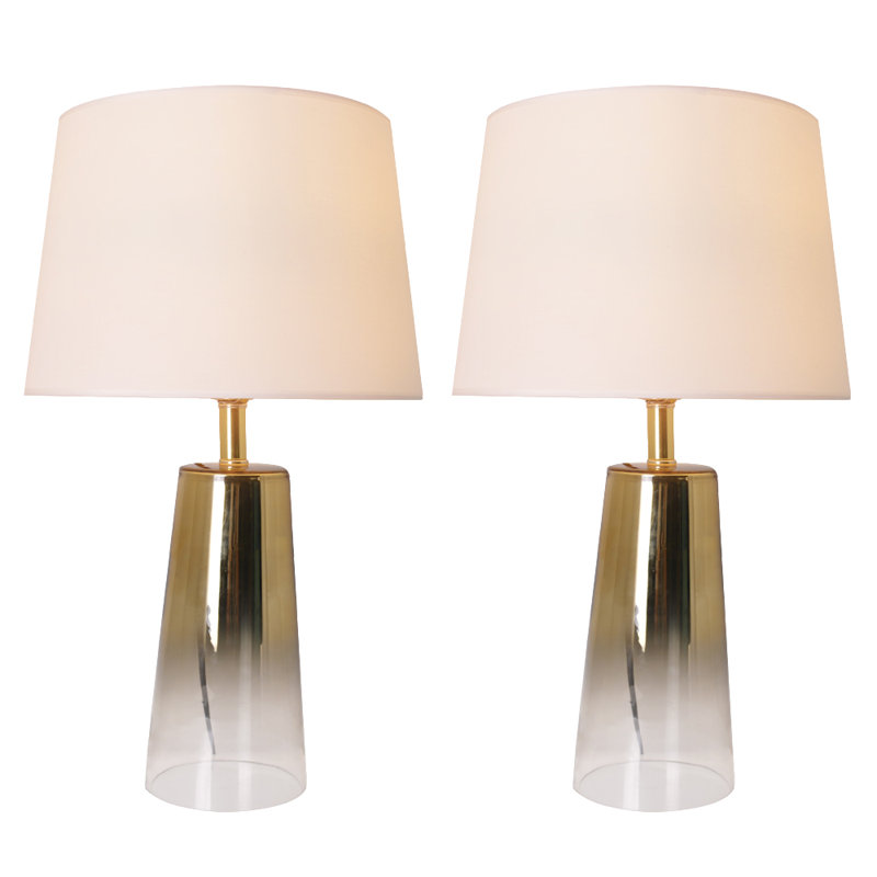 Lampe de table d'intérieur 25 po (ensemble de 2), Or