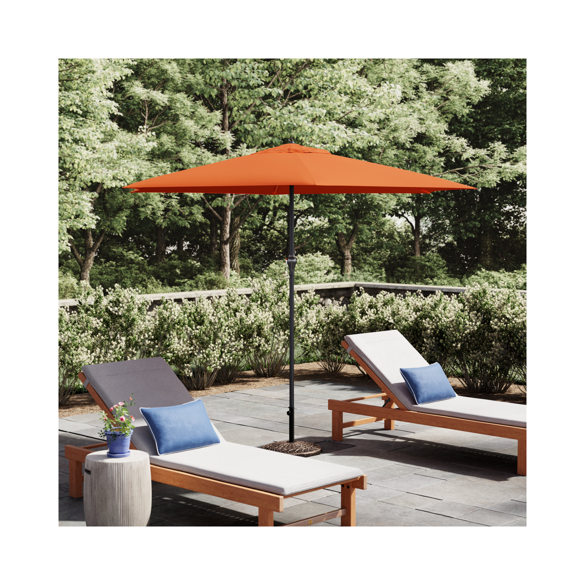 Toscana 108'' Outdoor Umbrella, Tuscan Orange