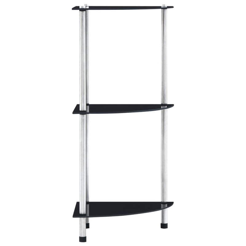 Sisson 76.2cm W Metal Shelving Unit, Black