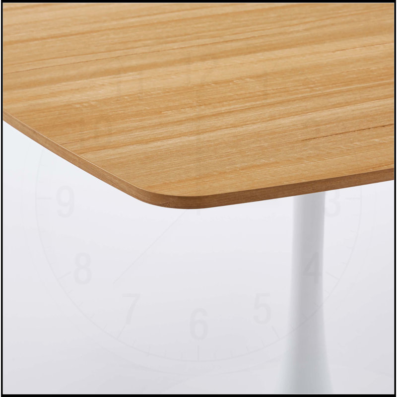 Table de salle à manger de 42,12 pouces en chêne moderne pour 4 à 6 personnes, stable et facile à assembler, pour les cuisines et les salles à manger