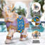 Statue éléphant Naco, décoration de table basse multicolore de 8 po, cadeau de pendaison de crémaillère idéal