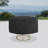 Table Cover Waterproof Round Table And Chair Set Cover Outdoor With Storage Bag (Black)