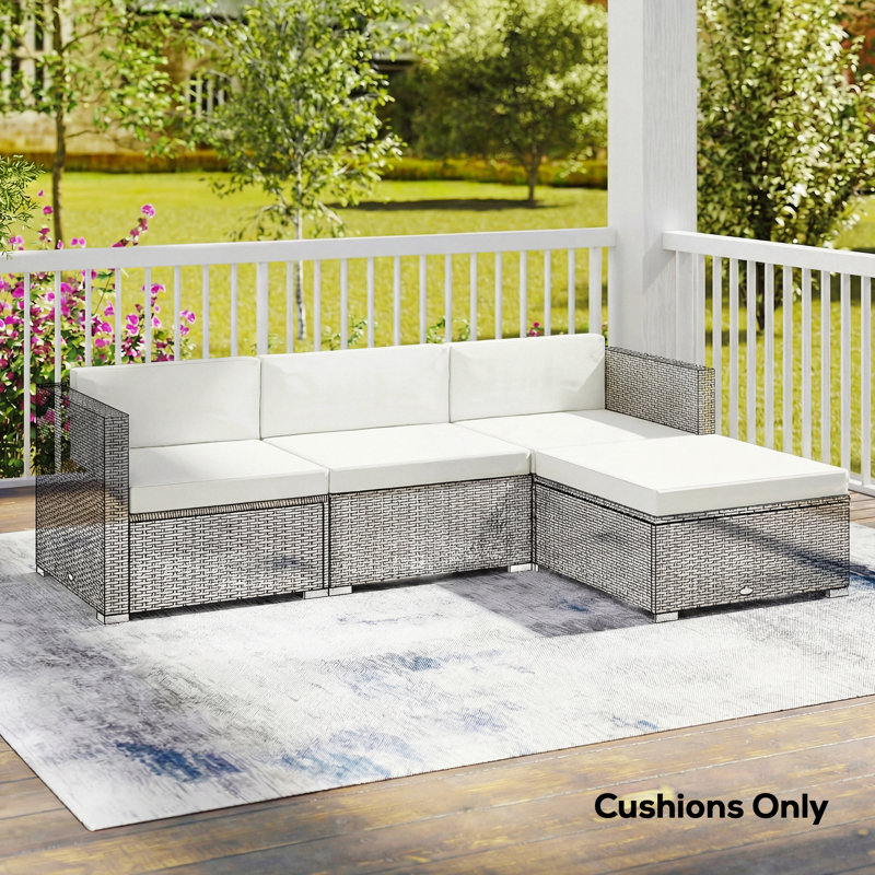 Outdoor Sofa Cushion, Cream