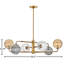 6 - Light Sputnik Modern Linear Chandelier
