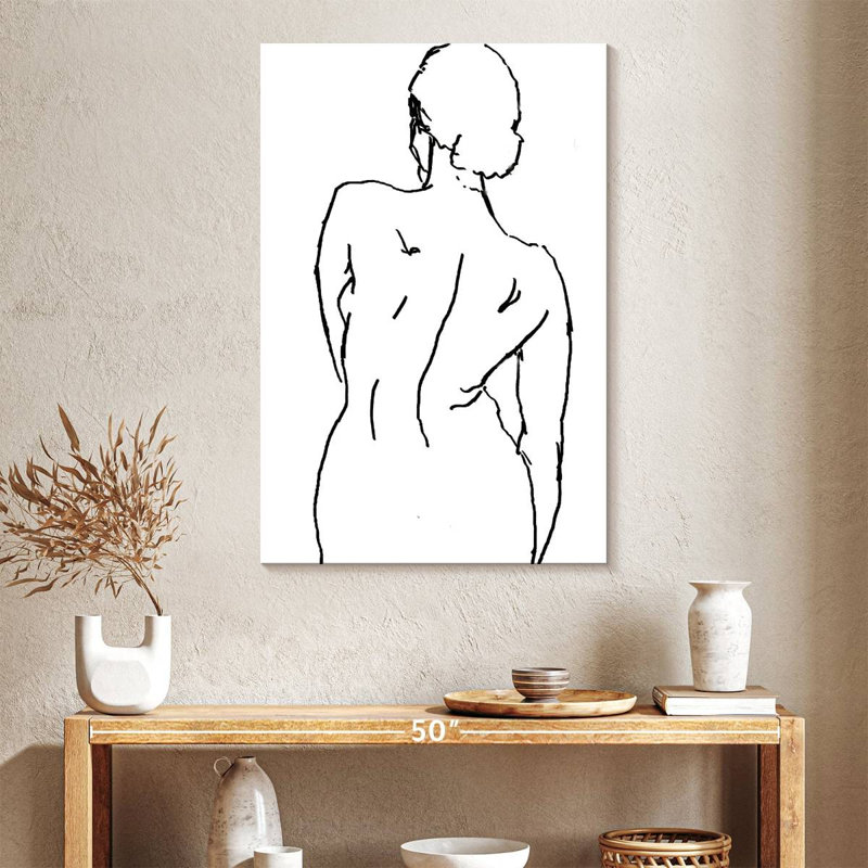 Leisha Minimalist Figure Study II, 39" H x 26" W