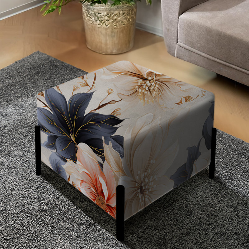 Repose-pieds Coastal Tranquil Florals
