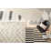 Reserve Trellis Shag Area Rug for Living Room Bedroom Dining Room Nursery, Off White/Charcoal