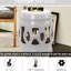 Tabouret de jardin en céramique 14 po x 17 po, blanc - anneau décoratif noué, pour le jardin, le patio, la terrasse et la cour